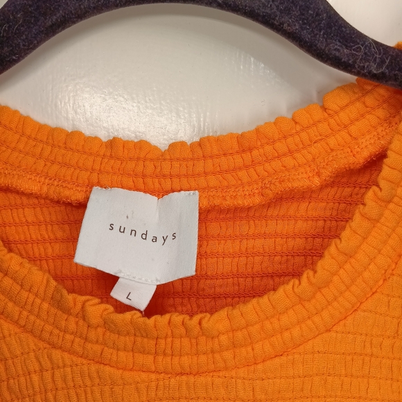 NWT Anthropologie | Sundays- Shae Dress- In Orange Sunrise - Picture 9 of 11